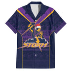 NRL Storm Christmas Custom Family Matching Summer Maxi Dress and Hawaiian Shirt Minimalism Style