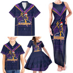 NRL Storm Christmas Custom Family Matching Tank Maxi Dress and Hawaiian Shirt Minimalism Style