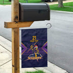 NRL Storm Christmas Custom Garden Flag Minimalism Style