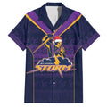 NRL Storm Christmas Custom Hawaiian Shirt Minimalism Style