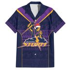 NRL Storm Christmas Custom Hawaiian Shirt Minimalism Style