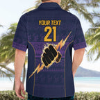 NRL Storm Christmas Custom Hawaiian Shirt Minimalism Style