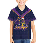 NRL Storm Christmas Custom Hawaiian Shirt Minimalism Style