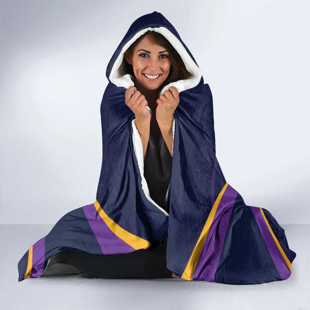 NRL Storm Christmas Custom Hooded Blanket Minimalism Style