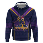 NRL Storm Christmas Custom Hoodie Minimalism Style