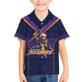 NRL Storm Christmas Custom Kid Hawaiian Shirt Minimalism Style