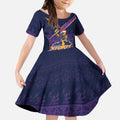 NRL Storm Christmas Custom Kid Short Sleeve Dress Minimalism Style