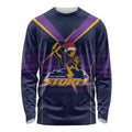 NRL Storm Christmas Custom Long Sleeve Shirt Minimalism Style