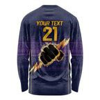 NRL Storm Christmas Custom Long Sleeve Shirt Minimalism Style