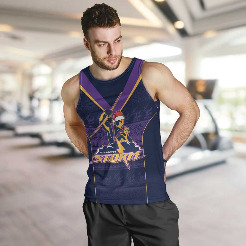 NRL Storm Christmas Custom Men Tank Top Minimalism Style