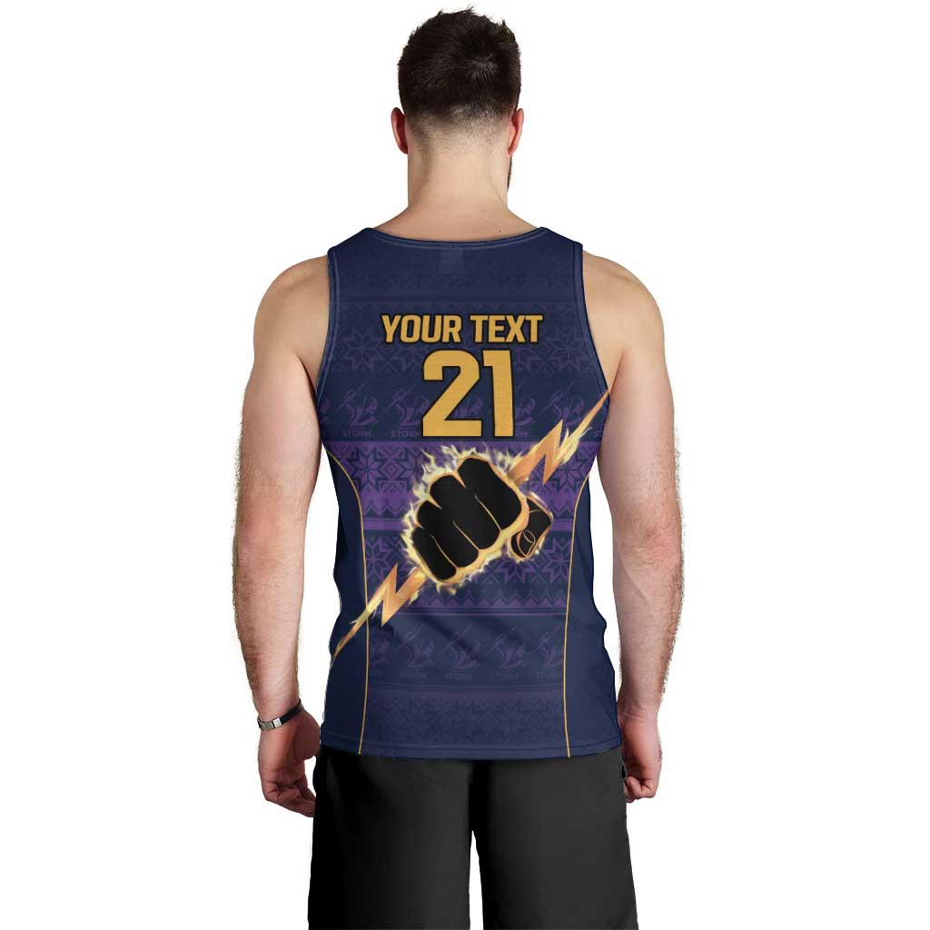 NRL Storm Christmas Custom Men Tank Top Minimalism Style