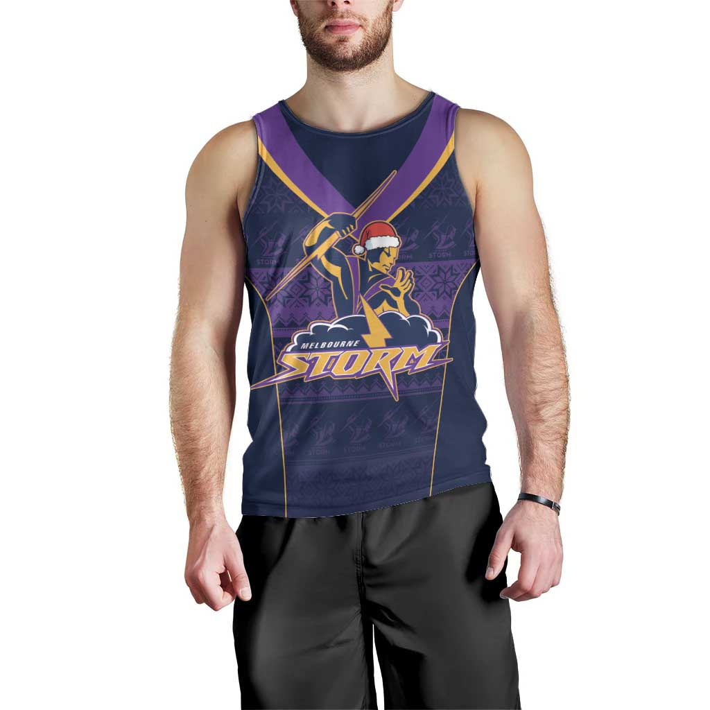 NRL Storm Christmas Custom Men Tank Top Minimalism Style