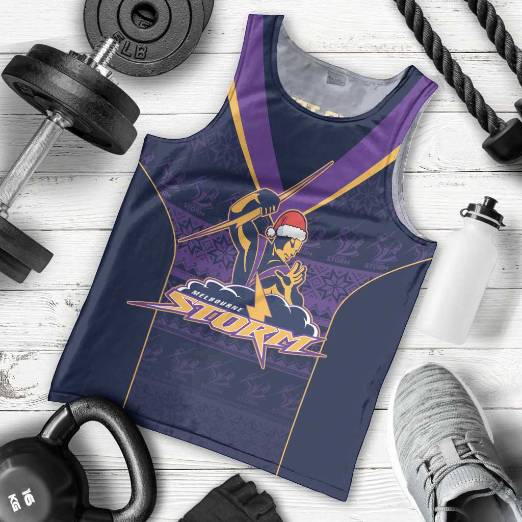 NRL Storm Christmas Custom Men Tank Top Minimalism Style