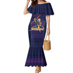 NRL Storm Christmas Custom Mermaid Dress Minimalism Style