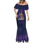 NRL Storm Christmas Custom Mermaid Dress Minimalism Style