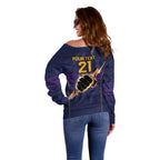 NRL Storm Christmas Custom Off Shoulder Sweater Minimalism Style