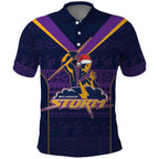 NRL Storm Christmas Custom Polo Shirt Minimalism Style