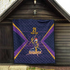 NRL Storm Christmas Custom Quilt Minimalism Style