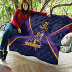 NRL Storm Christmas Custom Quilt Minimalism Style