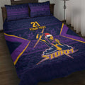 NRL Storm Christmas Custom Quilt Bed Set Minimalism Style