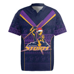 NRL Storm Christmas Custom Rugby Jersey Minimalism Style