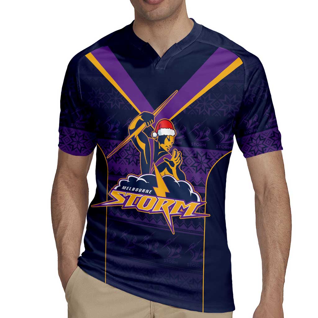 NRL Storm Christmas Custom Rugby Jersey Minimalism Style