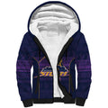 NRL Storm Christmas Custom Sherpa Hoodie Minimalism Style