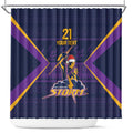 NRL Storm Christmas Custom Shower Curtain Minimalism Style