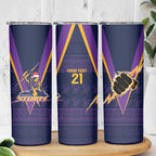 NRL Storm Christmas Custom Skinny Tumbler Minimalism Style LT9