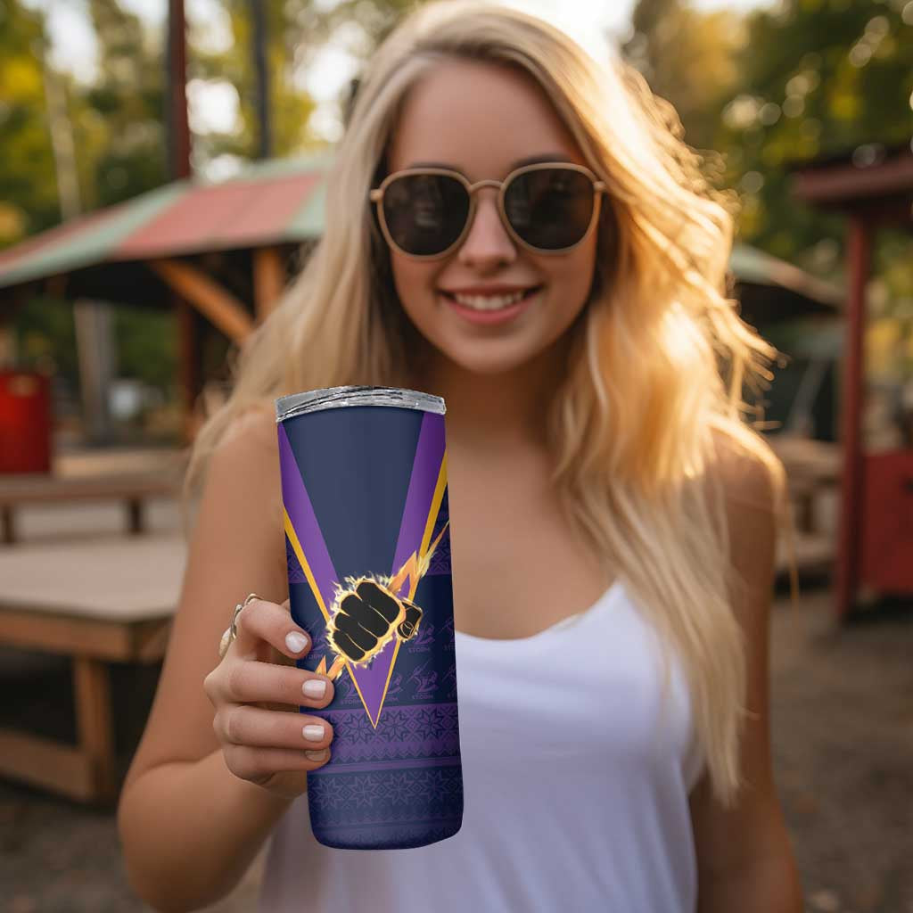 NRL Storm Christmas Custom Skinny Tumbler Minimalism Style LT9