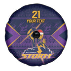 NRL Storm Christmas Custom Spare Tire Cover Minimalism Style