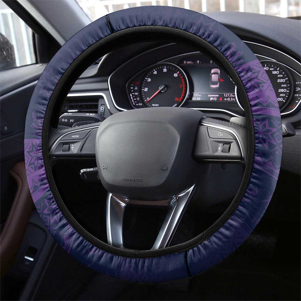 NRL Storm Christmas Steering Wheel Cover Minimalism Style