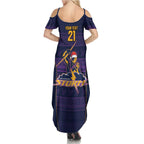 NRL Storm Christmas Custom Summer Maxi Dress Minimalism Style
