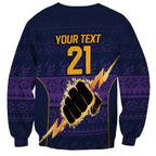 NRL Storm Christmas Custom Sweatshirt Minimalism Style