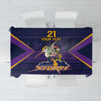 NRL Storm Christmas Custom Tablecloth Minimalism Style