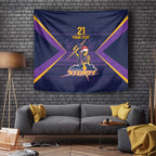 NRL Storm Christmas Custom Tapestry Minimalism Style