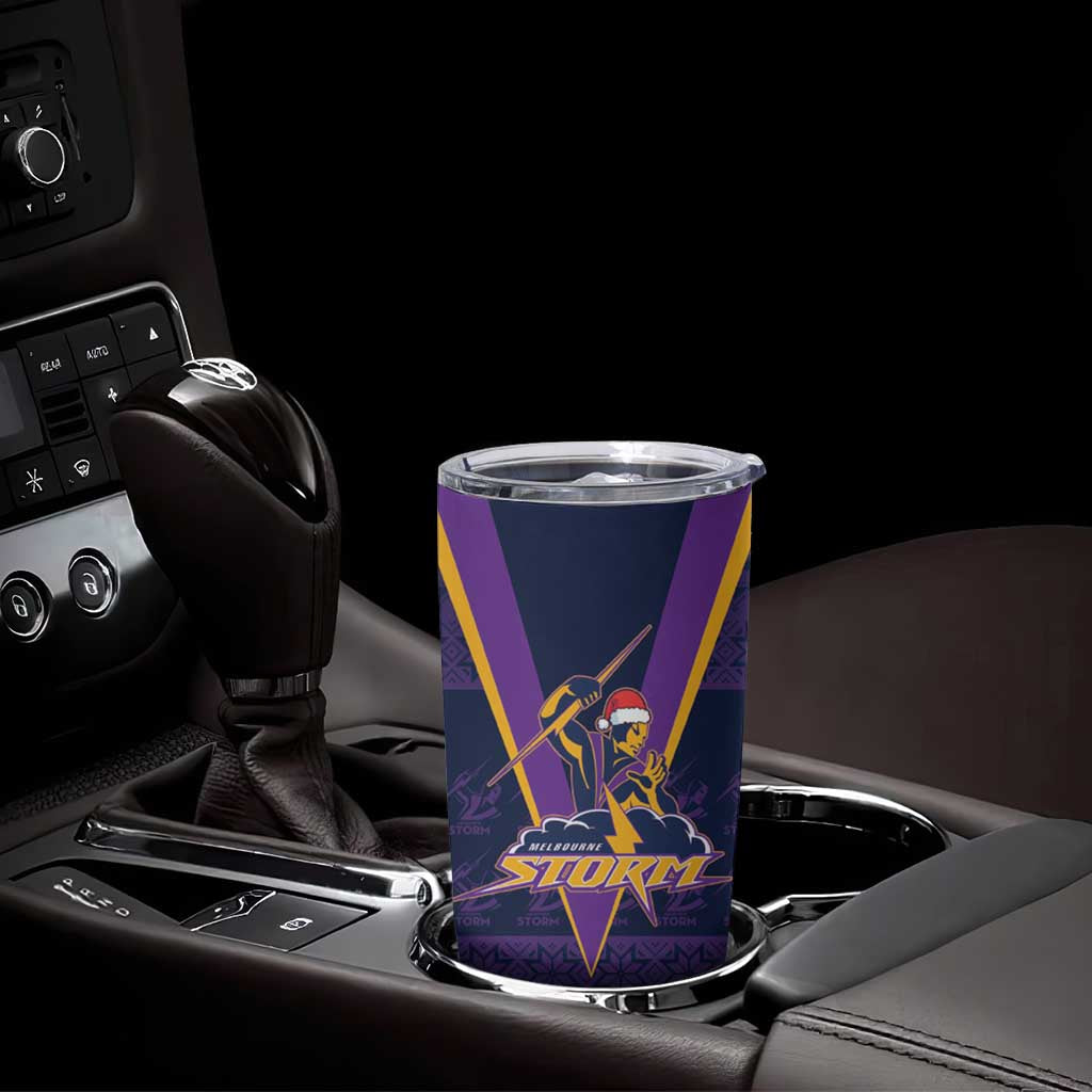 NRL Storm Christmas Custom Tumbler Cup Minimalism Style LT9