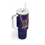 NRL Storm Christmas Custom Tumbler With Handle Minimalism Style LT9