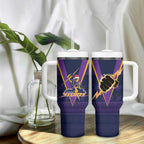 NRL Storm Christmas Custom Tumbler With Handle Minimalism Style LT9
