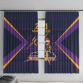 NRL Storm Christmas Custom Window Curtain Minimalism Style