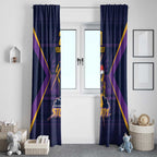 NRL Storm Christmas Custom Window Curtain Minimalism Style