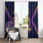 NRL Storm Christmas Custom Window Curtain Minimalism Style