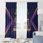 NRL Storm Christmas Custom Window Curtain Minimalism Style
