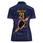 NRL Storm Christmas Custom Women Polo Shirt Minimalism Style