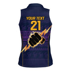 NRL Storm Christmas Custom Women Sleeveless Polo Shirt Minimalism Style