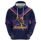 NRL Storm Christmas Custom Zip Hoodie Minimalism Style