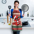 Aussie Cardinal Christmas Apron Festive Knitted Pattern Inspired