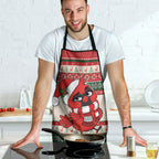Aussie Cardinal Christmas Apron Festive Knitted Pattern Inspired