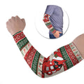 Aussie Cardinal Christmas Arm Sleeves Festive Knitted Pattern Inspired