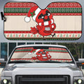 Aussie Cardinal Christmas Auto Sun Shade Festive Knitted Pattern Inspired